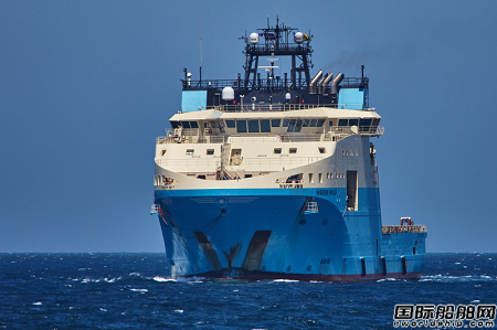 瓦锡兰为马士基海工船升级成为全球首艘混合电池动力三用工作船