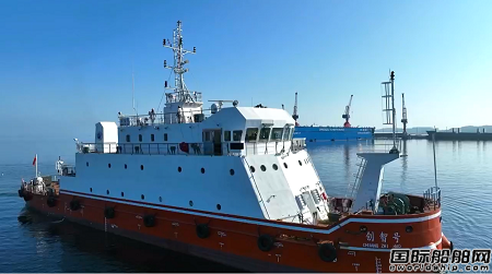 京鲁船业建造“创智号”试验船完成首次航行试验