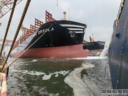 大连造船两艘16000TEU集装箱船完成重要节点,