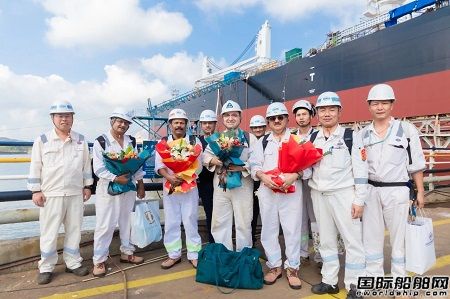 舟山中远海运重工KC Maritime建造第二艘63600吨散货船试航凯旋