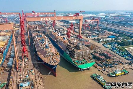 全面提速！沪东中华首次实现2艘LNG船同日同坞下水