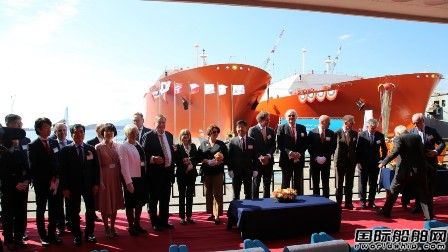  现代三湖重工为Knutsen建造两艘17.4万方LNG船命名,
