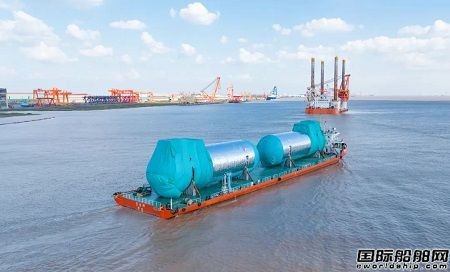 润邦海洋交付厦船重工两套1800立方米LNG燃料罐