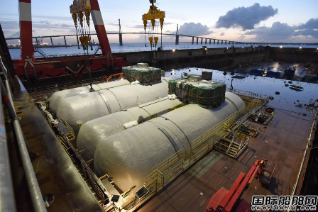  地中海邮轮第三艘LNG动力豪华邮轮完成燃料储罐安装,