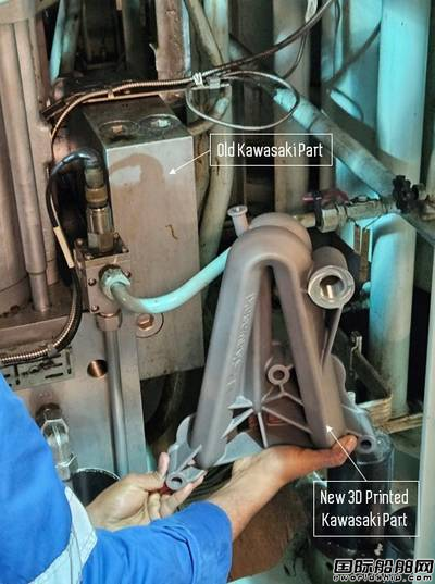 轻快好省!Pelagus 3D公司与川崎重工合作3D打印船舶备件,