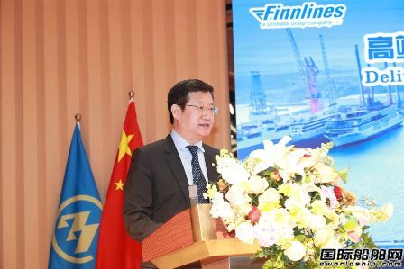 威海金陵建造Finnlines第二艘邮轮级高端客滚船交付,
