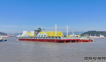 东红船业建造海洋特种运输船“东方海工07”顺利开航