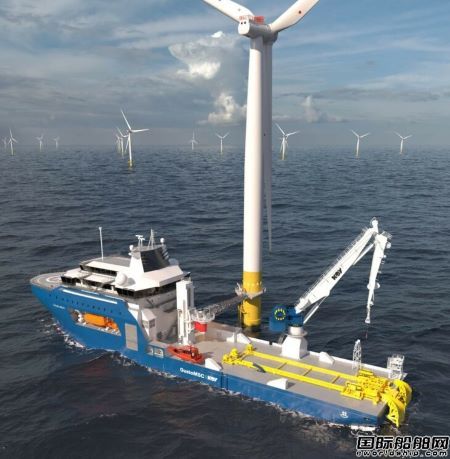  GustoMSC为浮式海上风电场开发Enhydra系列船设计,