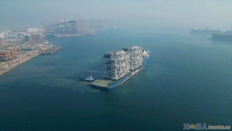 [海工]全球首例一体化建造LNG模块化工厂最后一船模块成功启航,