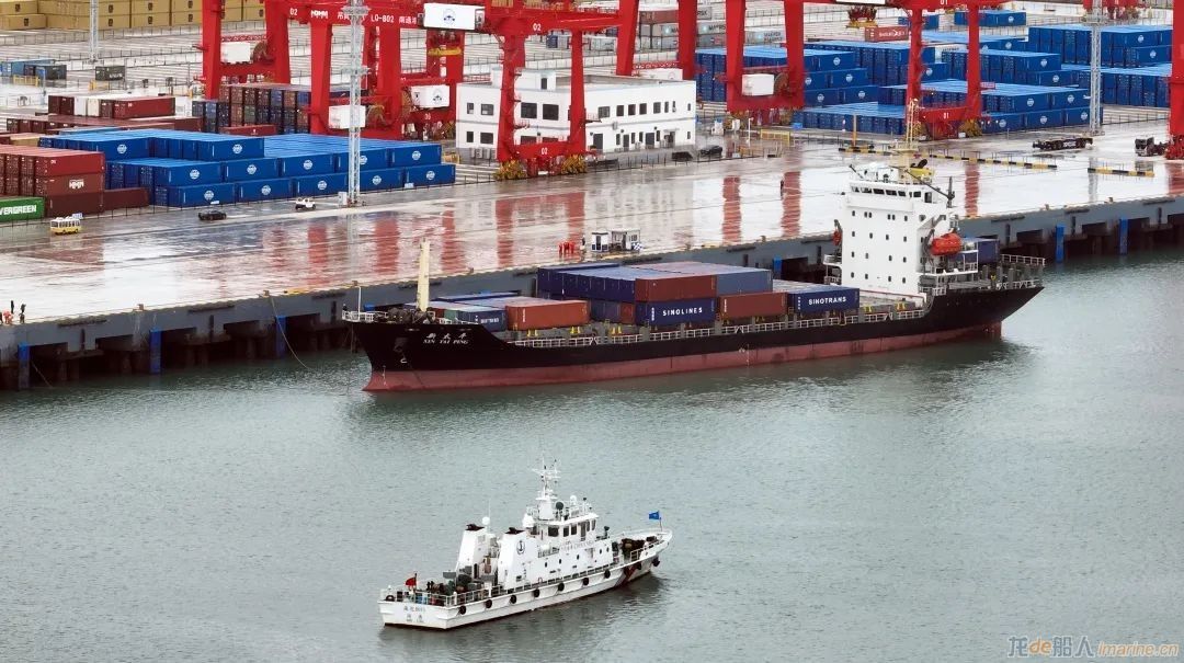 [航运]通州湾新出海口吕四起步港区首条集装箱国际航线正式开通,
