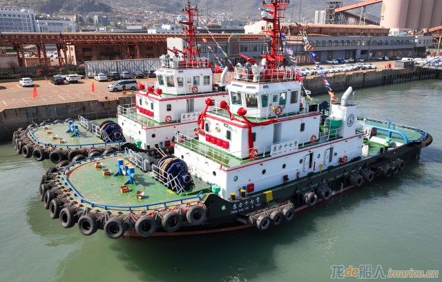 [航运]连云港港口新造两艘拖轮顺利交接