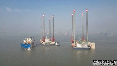 招商工业海门基地承建华科五洲自升式平台顺利离厂