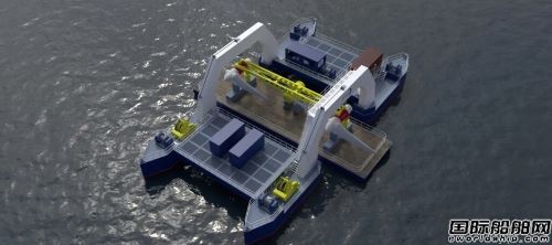  HydroWing开发新型四船体驳船服务潮汐能技术,
