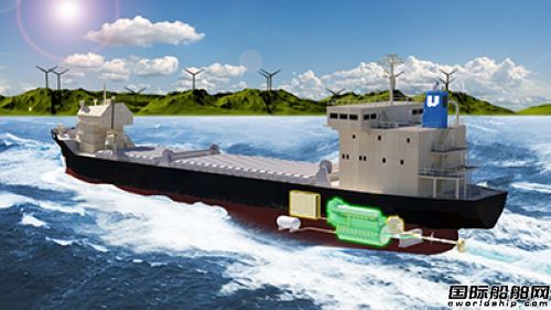 全球首次！川崎重工为散货船提供燃气发动机混合推进系统