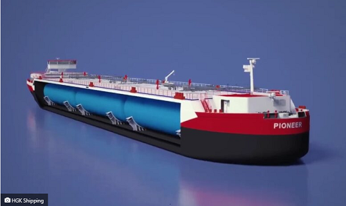 HGK Shipping推出液氨/LCO2运输船新设计