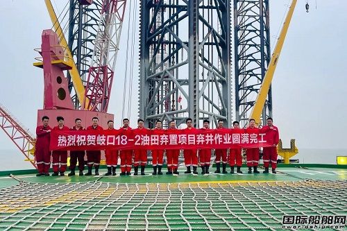 中海油服首个总包弃置一体化项目顺利完工