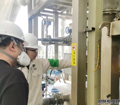 威海重工科技船载碳捕集系统通过现场鉴证试验并取得AIP证书