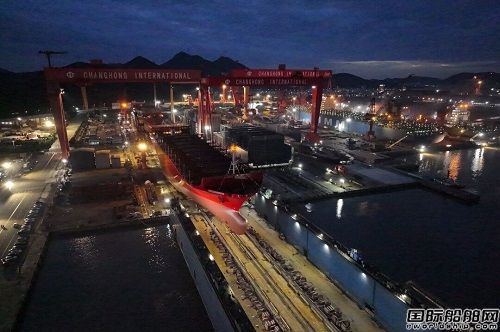 长宏国际为NAVIOS建造第九艘5300TEU集装箱船下水