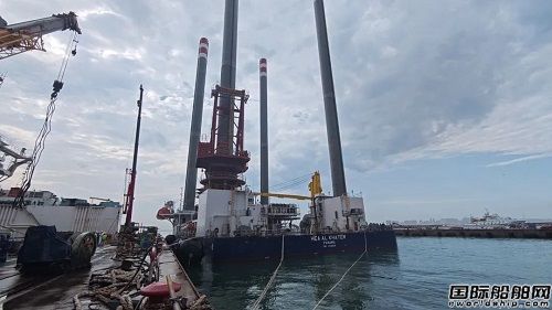 武汉船机TYPE 3型首座平台倾斜试验成功