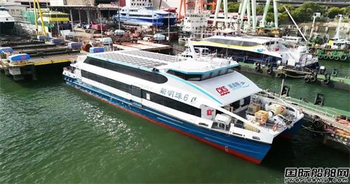 亚洲首艘碳纤维混合动力高速客船“新明珠6”轮交付