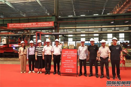 长宏国际为地中海航运建造两艘LNG双燃料集装箱船同日开工