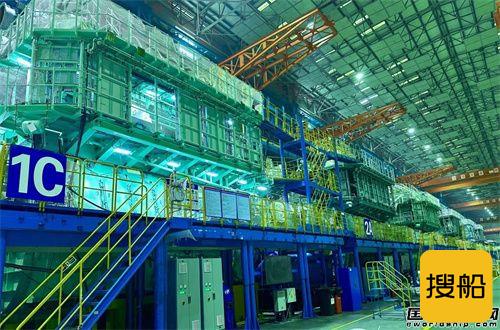 沪东重机镇江制造基地提交主机数和马力数创单月历史新高