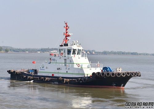 长江流域首艘纯电池电力推进全回转拖轮试航成功