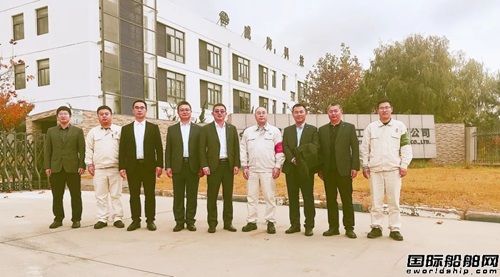招商工业副总经理、威海金陵董事长郑和辉一行到访威海重工科技调研,