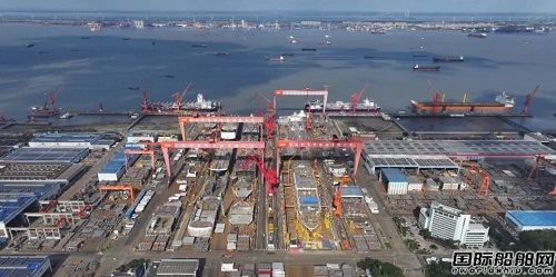 外高桥造船第二艘大型邮轮船体结构建造进入冲刺阶段