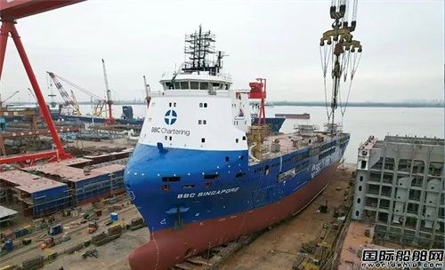 三福船舶为德国船东建造第八艘11000吨多用途船下水