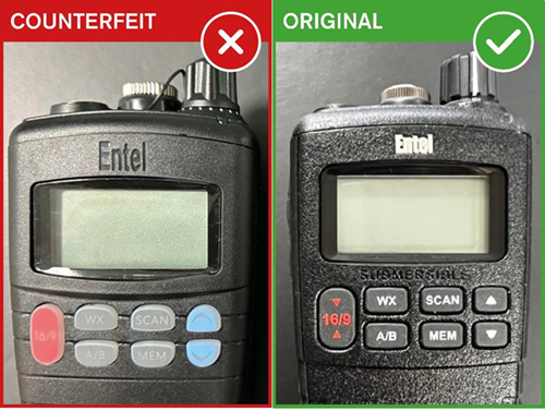 紧急通知：市场上出现假冒的Entel HT644海事VHF对讲机