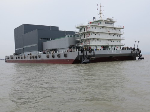 搅拌量360m³/h全封闭环保型搅拌船(海建砼1)出售图3
