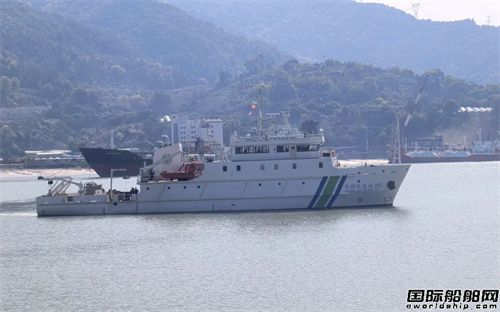 福建首艘海洋生态环境监测调查船试航凯旋