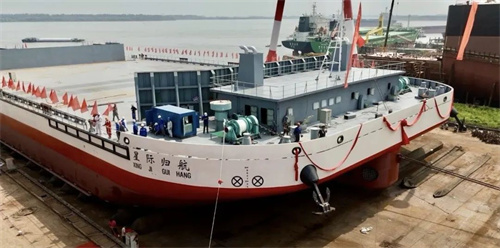 全国首艘！万吨级运载火箭回收船下水