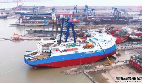  国内首艘！自主建造大型海缆施工船下水,