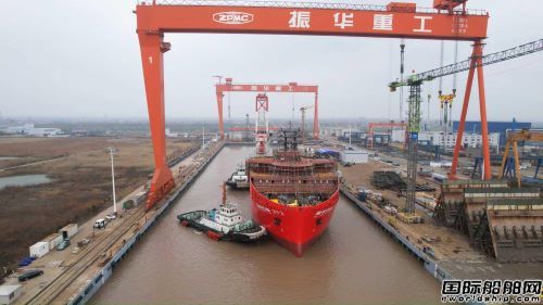 我国自主研发新一代深水多功能海洋工程船下水,