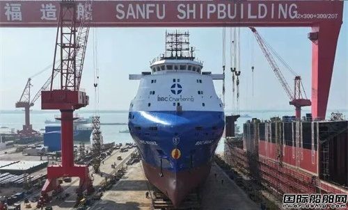 三福船舶为德国船东建造11000吨多用途船下水