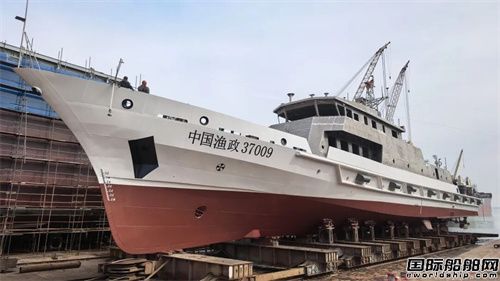 黄海造船承建山东省渔政执法船吉水第二艘同步开工