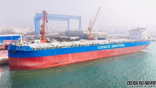 国内首制80000吨多用途粮食船命名交付,