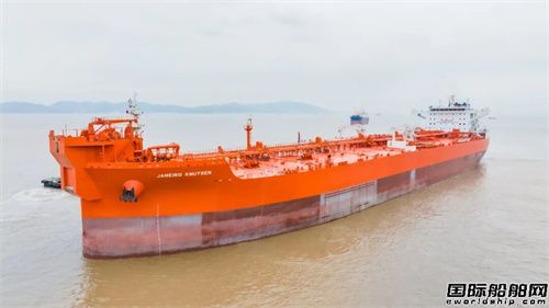 舟山中远海运重工为KNOT建造第八艘穿梭油船试航凯旋