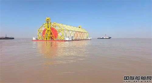 振华重装承建晋江市海洋牧场深远海养殖平台顺利发运