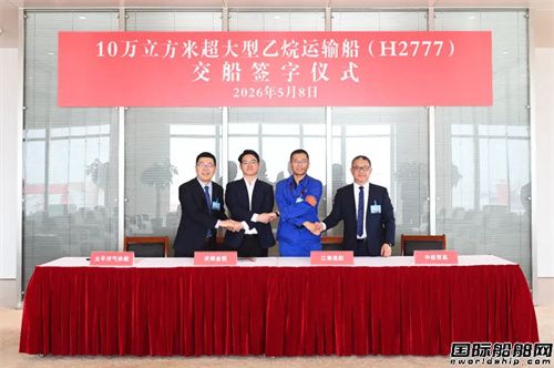 全球最大！江南造船交付万华化学首艘VLEC