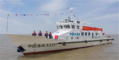 新船入列！钱航船舶承建渔政执法船交付投用