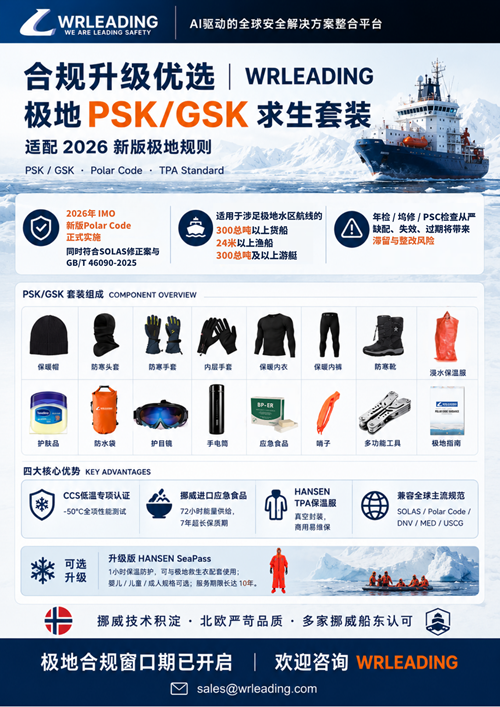 IMO合规升级优选｜WRLEADING极地PSK/GSK求生套装
