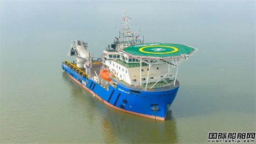 航通船业建造85米水下支持维护船完成试航