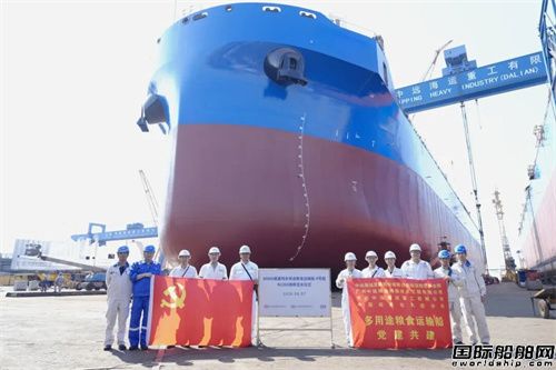 大连中远海运重工多用途粮食船项目相继完成吉水铺底节点